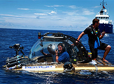 iver preparing to dive on-board Nekton Sub (image courtesy of Nekton)